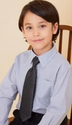 CHOPIN ネクタイ＆ポケットチーフ セット ブラック キッズフォーマル