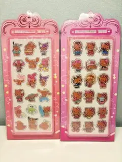 日焼けキティ　アクリルシール2枚セット