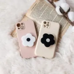 ポップソケット　フラワー　花　iPhoneケース　韓国