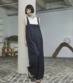 【AIC.】ストライプスラックスオールインワン