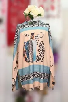 新品更にOFF❤ ゆったり個性派パンプキン柄ニットトップス9108