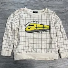 刺繍ドクターイエロー　トレーナー　120cm