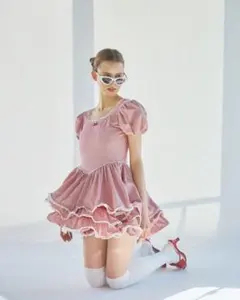 S/S デニムフリルワンピースのサムネイル