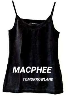 MACPHEE キャミソール ブラックのサムネイル