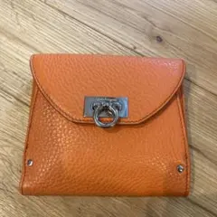 フェラガモ　Salvatore Ferragamo 財布　オレンジ　ガンチーニ