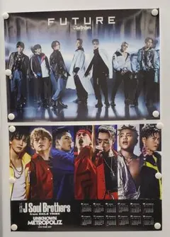 三代目JSB　 ポスター2枚&銀テープ　セット