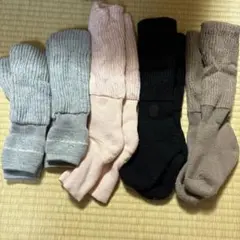 靴下サプリ まるでこたつソックス　レッグウォーマー 　5足セット