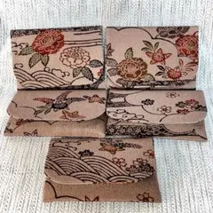 【着物リメイク】ポケットティッシュカバー5個セット【花燕】