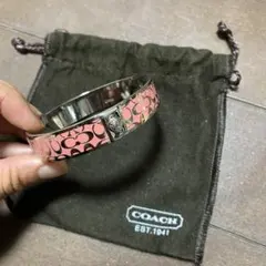 COACH シグニチャーバングル　ピンク