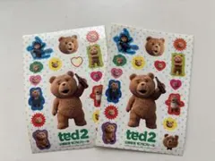 テッド　ted2 ステッカー　シール　2枚セット