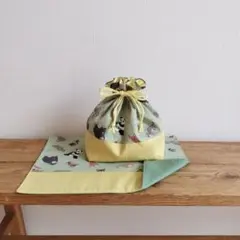 リバティ 巾着袋 S ハンドメイド Queue for the Zoo 動物柄 - メルカリ
