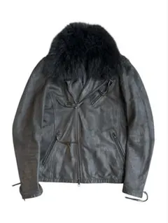 希少✨SCHORL 5351 プールオム レザーコート ローブ ラムレザー 42