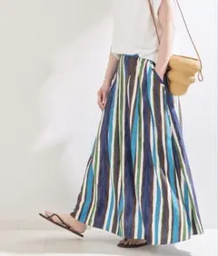 【新品】B.C STOCK＊リネンミックスタックフレアスカートのサムネイル