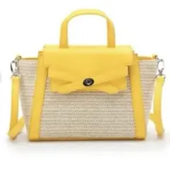 OPAQUE.CLIP イエロー ミニショルダーバッグ