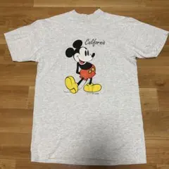 90sヴィンテージVelva SheenミッキーマウスTシャツ　USA製 グレー