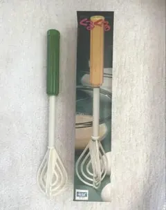 【昭和レトロ】泡立て器 レトロキッチン雑貨 未使用 説明書•箱付き プラ製 美品のサムネイル