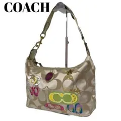 希少✨COACH ワンショルダーバッグ シグネチャー ゴールド A070