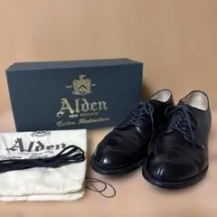Alden✨53711✨カーフプレーントゥ✨7D✨美品✨ - メルカリ