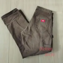 Dickies ペインターパンツ　ダックパンツ　 ダークブラウン