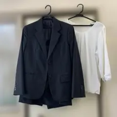 yk102 IMGN リクルートスーツ　セットアップ　ブラック　15号　ブラウス