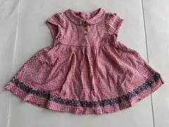 ファミリア　チェック柄ワンピース