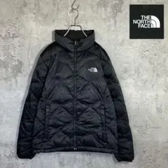 ザノースフェイス　550フィル　ダウンジャケット　キルティング　黒　レディースL