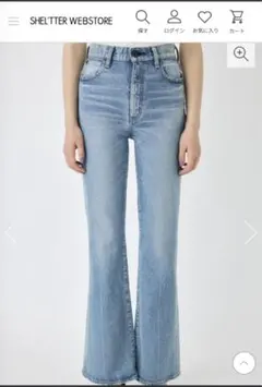 Moussy MVS L/BLU FLARE(L) ロング24タグ付き新品正規品