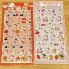 【ハローキティのボンボンドロップシール✨️】2シートセット かわいい つやつや
