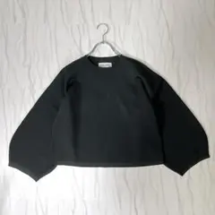 《25SS 美品》BEARDSLEY バレルスリーブニット ブラック