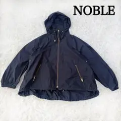 NOBLE ノーブル C/NyZIPブルゾン 38 マウンテンパーカー　ネイビー
