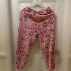 ピンク フリース ルームウェア キャラクター柄
