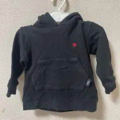 POLO 黒 フード付き トレーナー サイズ80