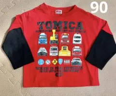 TOMICA トミカ ミニカー プリント Tシャツ 90