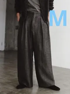 LIDNM Wool Linen Baggy Slacks