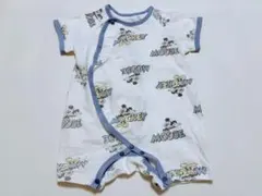 Disney Babyミッキーマウス ロンパース 60-70cm 甚平風 半袖