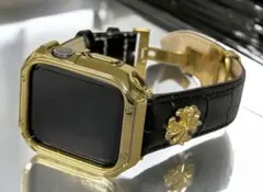 0gc☆アップルウォッチバンド レザーベルト Apple Watchサテンカバー 