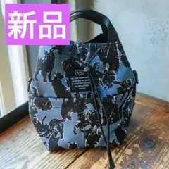 新品 kiu キウ 600D ポケッタフル2wayミニバッグ ショルダー ネコ③
