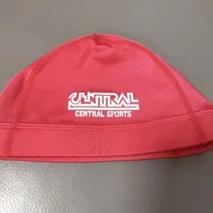 【新品】セントラルスポーツ　水泳帽 Mサイズ 赤