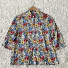 極美品/21ss/showerparty/リバティバンドカラーシャツ 極美品/21ss/showerparty/リバティバンドカラーシャツ - メルカリ