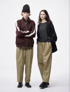 GU チノキャロットパンツ　新品タグ付き　XS ベージュ　ユニセックス