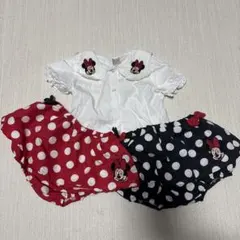 ミニーマウス シャツ・パンツセット 80cm