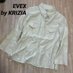 EVEX by KRIZIA 長袖 ジャケット アイボリー レディース 綿 麻のサムネイル