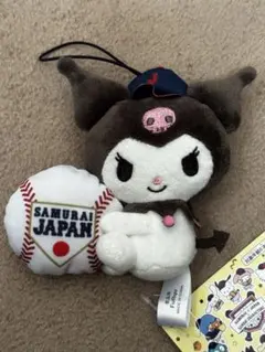 新品　クロミ 侍ジャパン 野球応援マスコット ぬいぐるみ サンリオ