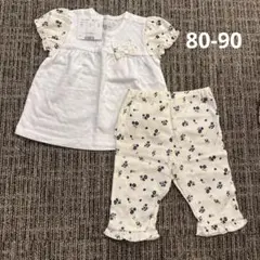 【タグ付き新品未使用】BeBe セットアップ 80 90