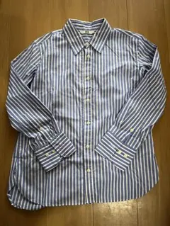 UNIQLO ユニクロ ブルー ストライプシャツ XSサイズ