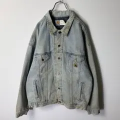 80s USA製 carhartt ブランケット付きデニムジャケット 2XL