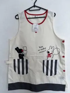 ★G583★新品　少々難あり　リサとガスパール　キャラクターデザインエプロンのサムネイル