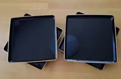 黒塗 金縁 正角膳 4枚セット 漆器 黒塗 金縁 正角膳 4枚セット 漆器 - メルカリ
