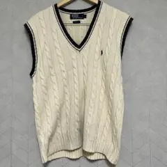 ポロラルフローレン コットンケーブルベスト POLO RALPH LAUREN