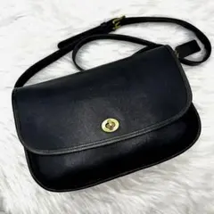 【極美品】アメリカ製オールドコーチcoach シティバッグ　ショルダーバッグ黒